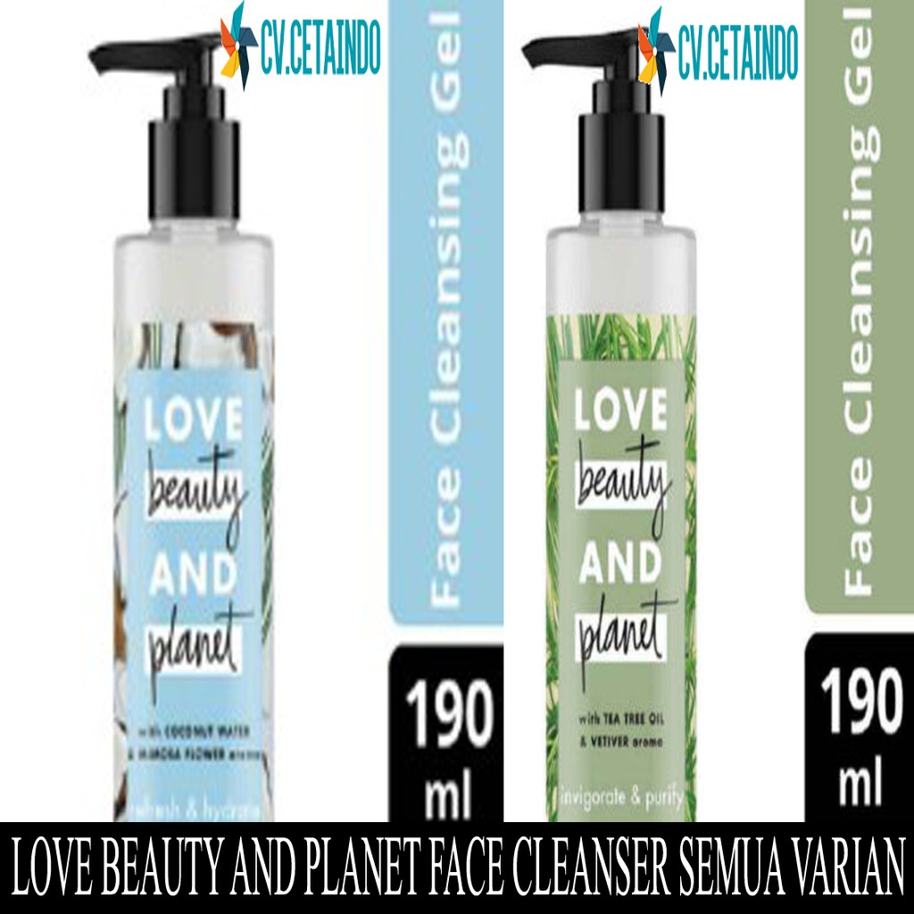 Love Beauty And Planet Face Cleanser Semua Varian 400ml Face Cleansing Gel Pencuci Muka Shopee Indonesia