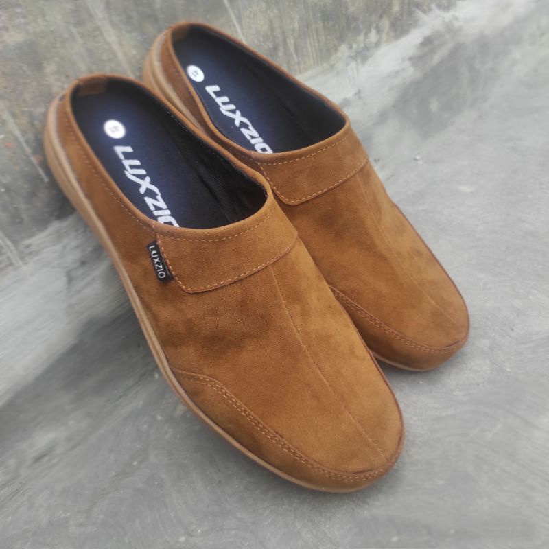 SERBA 49 RIBU SEPATU KULIT PRIA SLIP ON KASUAL KERJA FORMAL KANTORAN SOL KARET