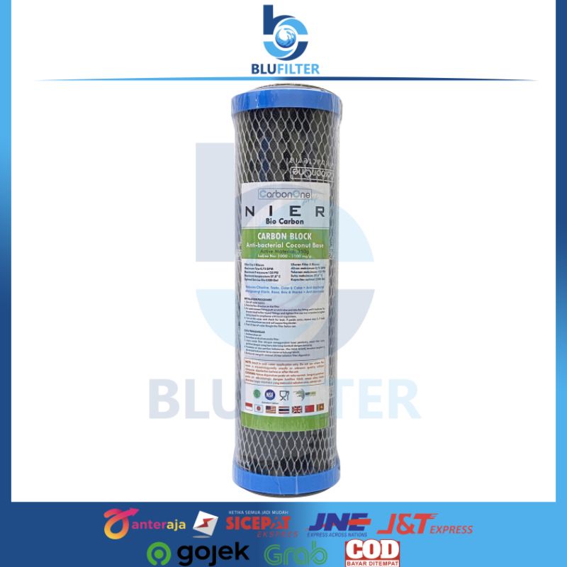 FILTER AIR NIER BIO CARBON CTO ANTI BACTERIAL 10" ORIGINAL