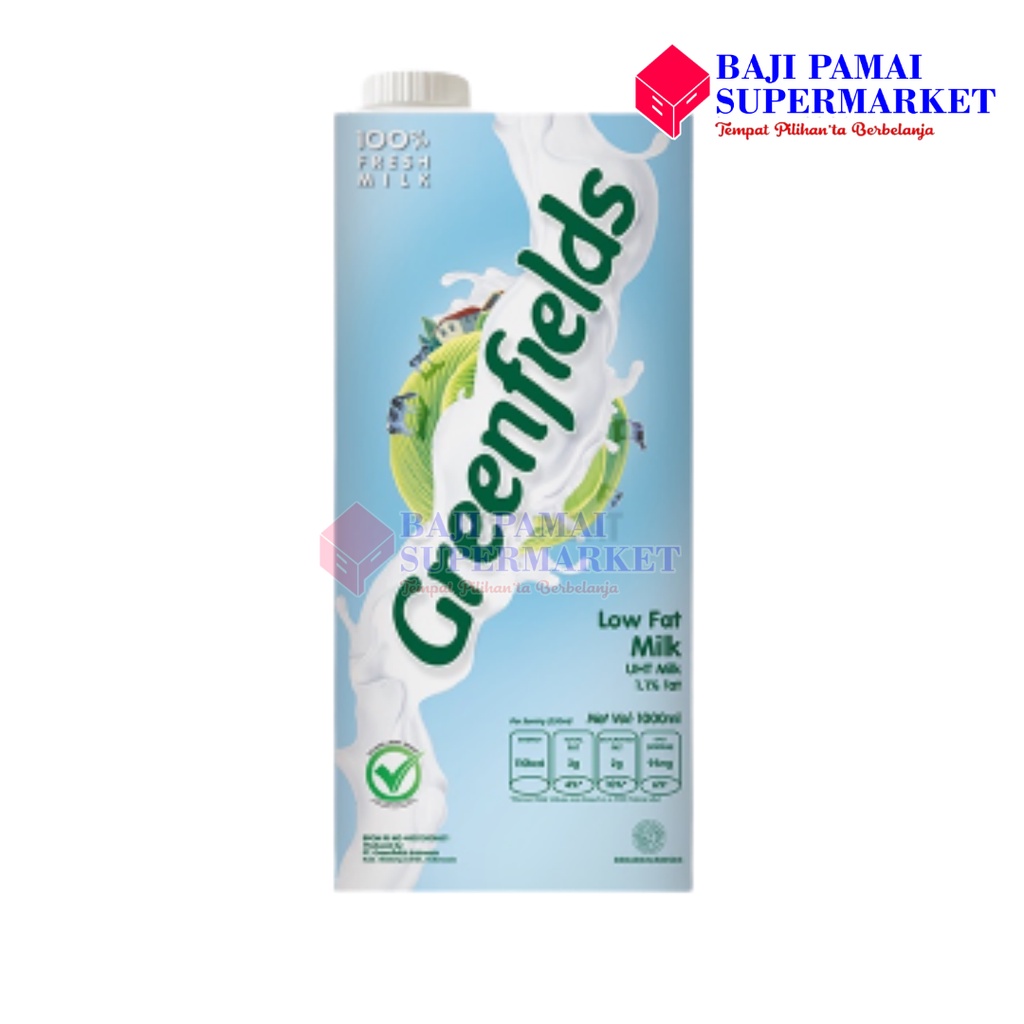 

Susu Greenfields UHT Low Fat Milk 1 Liter