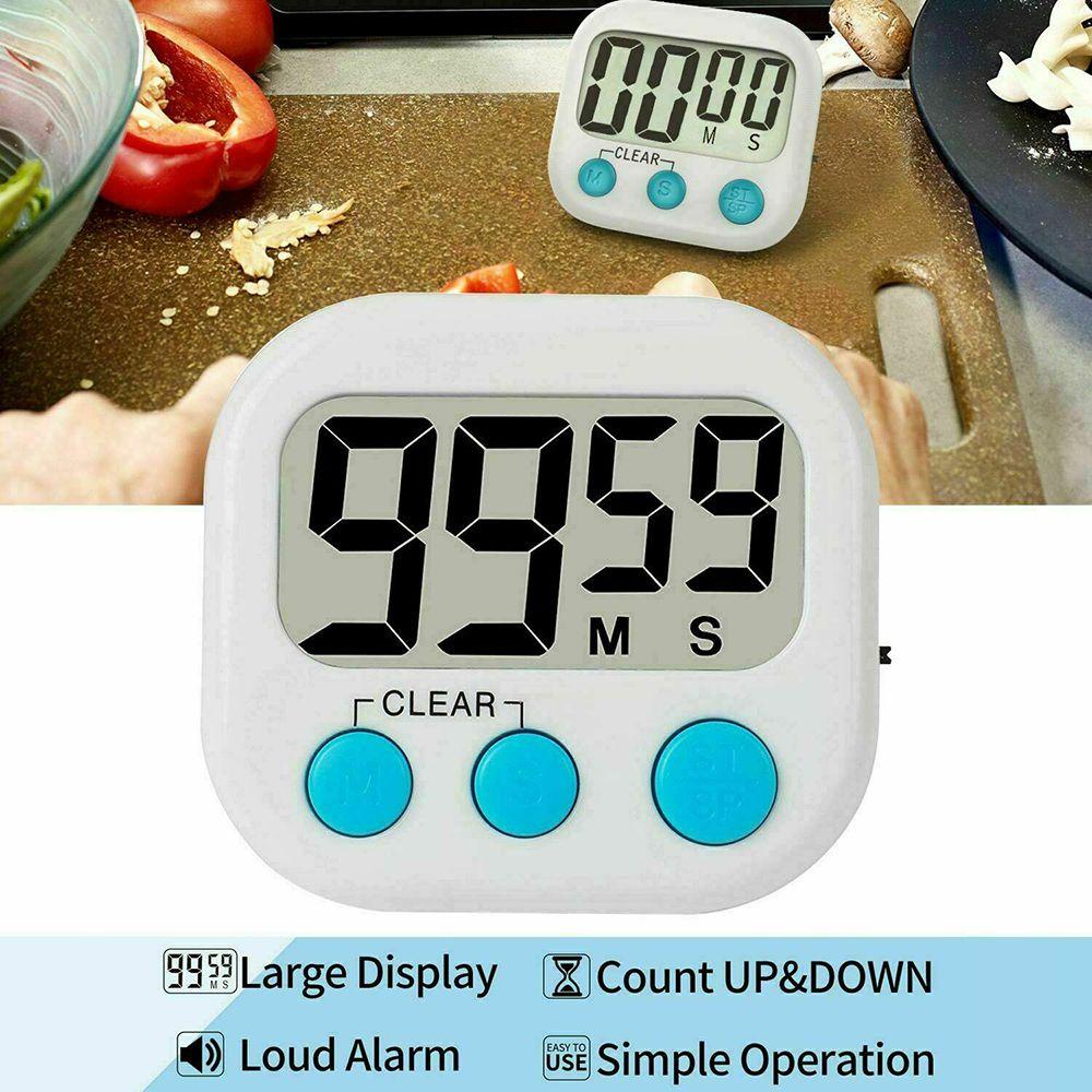 TOP 1pc Timer Dapur Mode Besar Alarm Up Alat Masak Rumah Stopwatch Multifungsi Count-Down Up