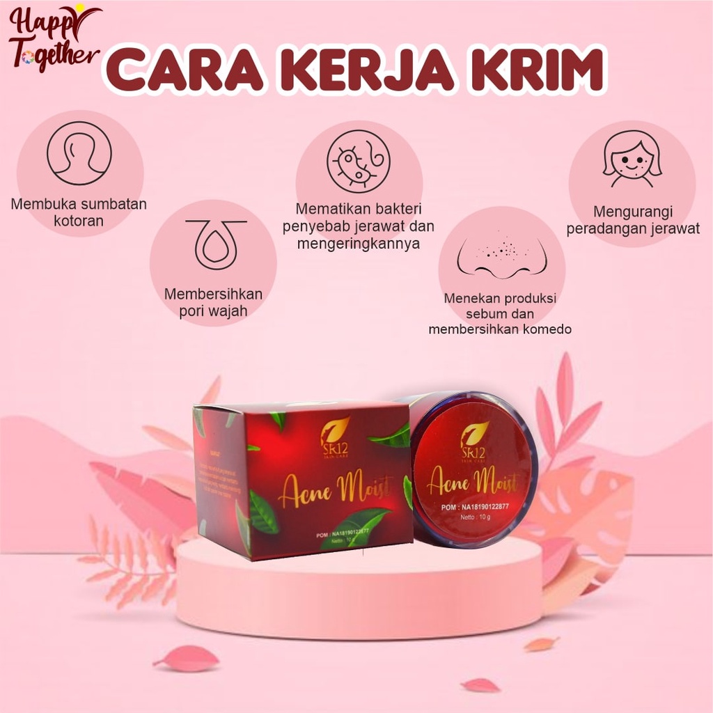 SR12 Krim Kulit Berjerawat Acne Moist Krim Siang SR12 ORIGINAL