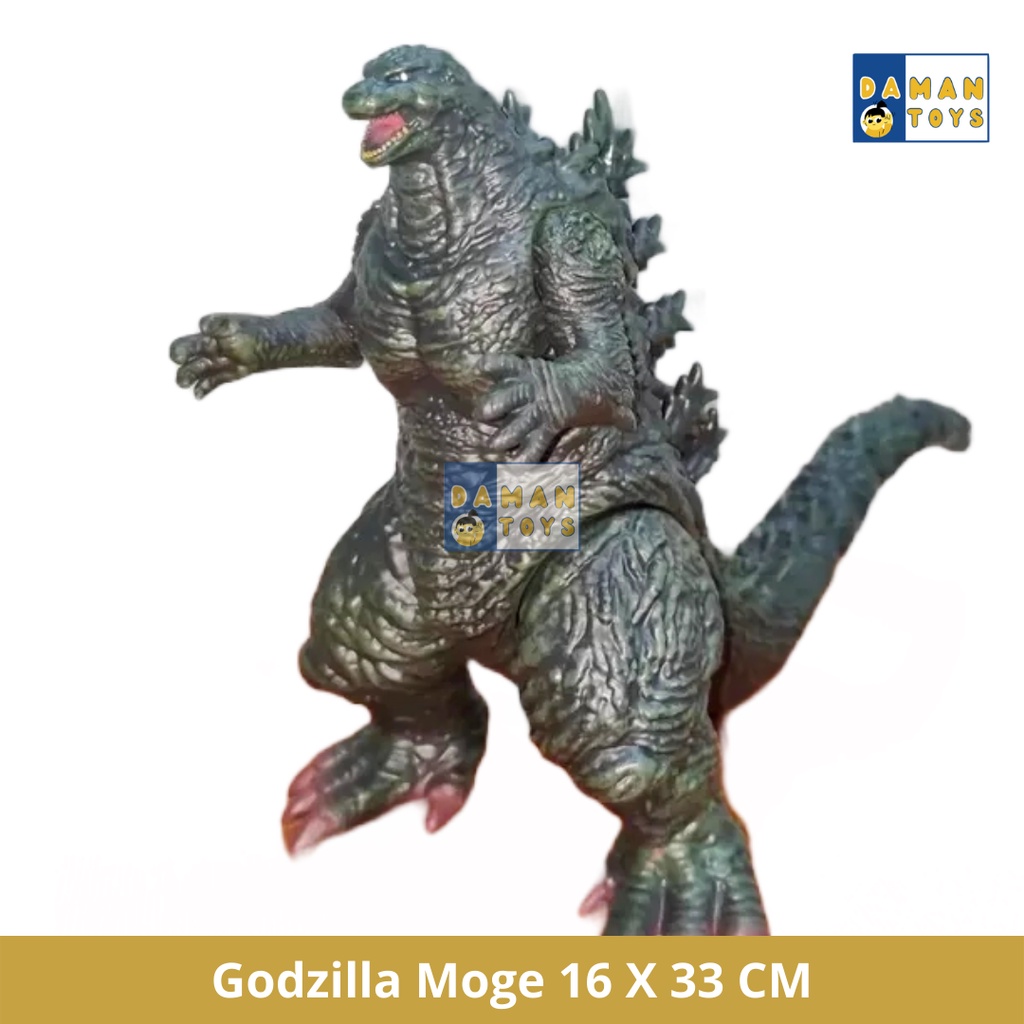 Action Figure Godzilla Moge Vs Jet Jaguar, Gojira Mainan Pajangan Hadiah