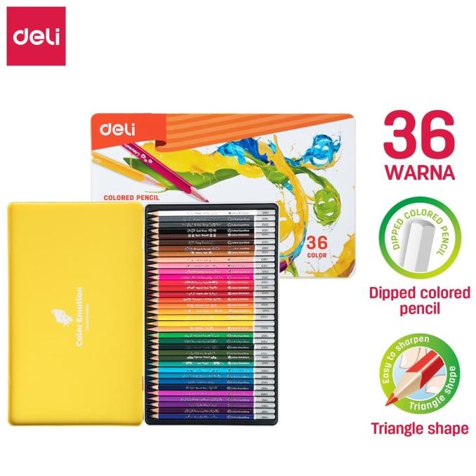 

Deli Pensil Warna / Colored Pencil - 36C 36warna/box EC00235