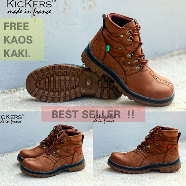Boots but boot buot pria SELLER Store  SEPATU BOOTS SAFETY PRIA KICKERS MONSTER COKLAT  Murah Meriah