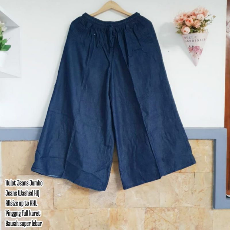 Kulot jeans XXL (SUPER LEBAR/MAYUNG) //JF6753