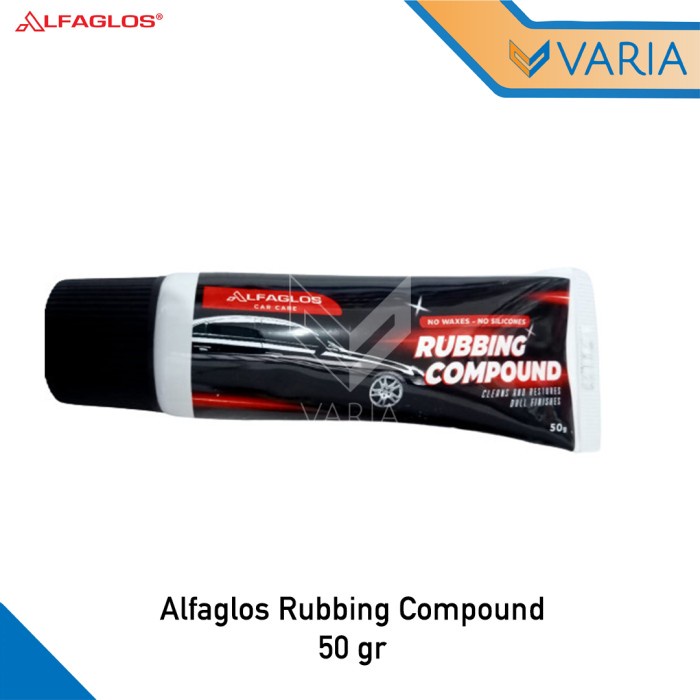 Alfaglos ALF Rubbing Compound 50 gr Kompon Poles Penghilang Baret Body