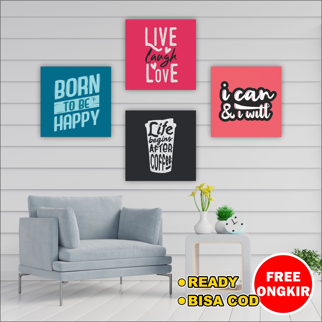 Hiasan pajangan dinding wall decor dekorasi tulisan motivasi quote youtuber text kata-kata semangat