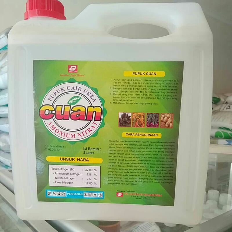 Jual Pupuk Cair Urea Amonium Nitrat Cuan 5 Liter Shopee Indonesia