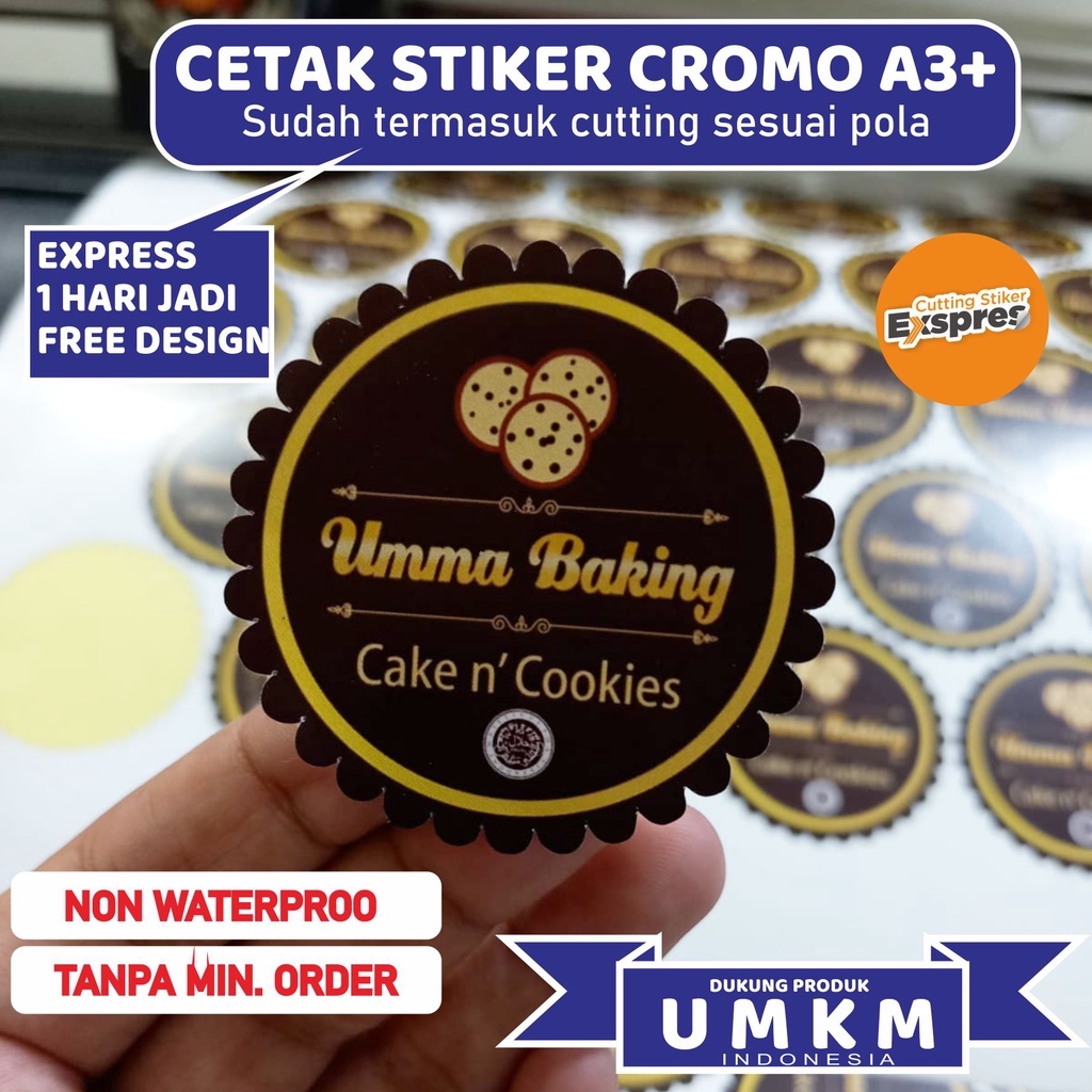 

Cetak Stiker cromo / Cetak Stiker Label Kemasan / Label Usaha Makanan / Cetak Label Minuman