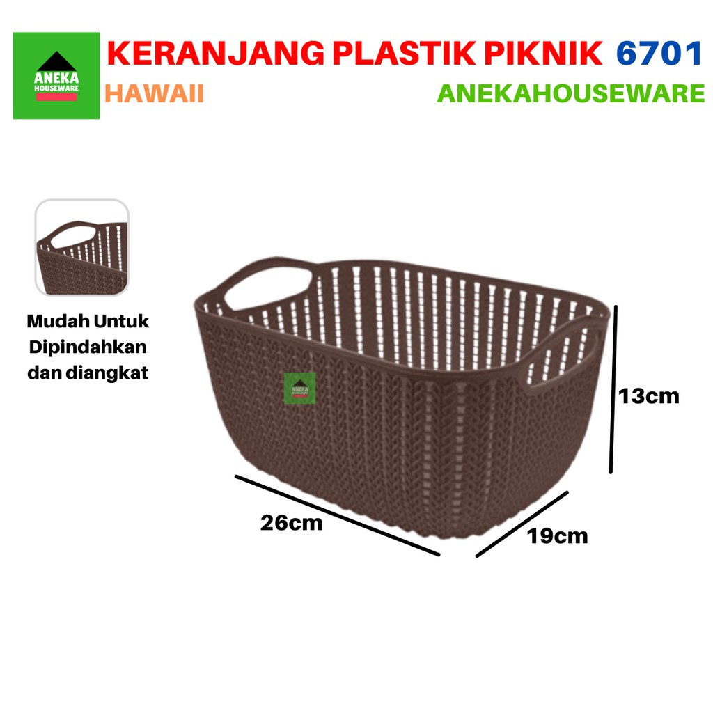 Keranjang Piknik Milea (L) 6701 Hawaii