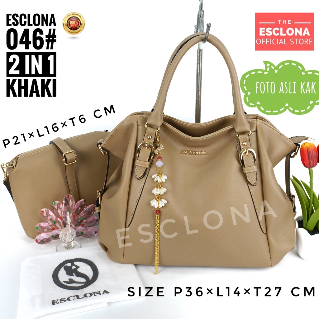 Tas Wanita Handbag Esclona 046 Tas Tangan Terbaru Tas Cewek Tas Murah Tas Perempuan Tas Batam Fashion S2