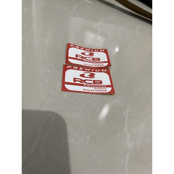 Stiker shock belakang RCB VS PREMIUM