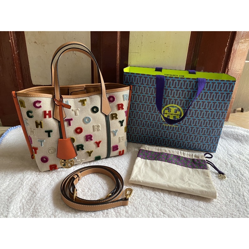 PRELOVED ORIGINAL TORY BURCH PERRY FIL Coupe Tote Bag