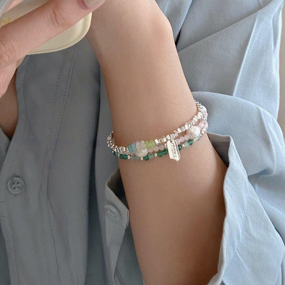 Needway Wanita Gelang Etnik Vintage Desain Rasa Gaya Korea Handmade Perhiasan Pesta
