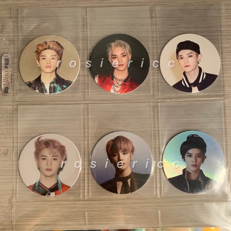 taeyong circle card cc neozone, superhuman, 1st 2nd player nct