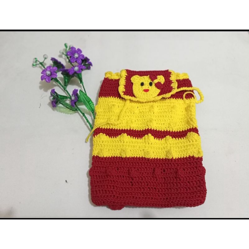 tas rajut/ serut ransel anak