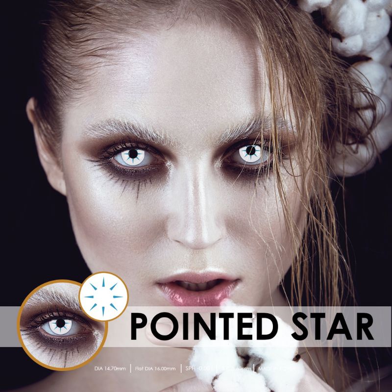 softlens pointed star cosplay halloween anime vampire zombie crazy lens