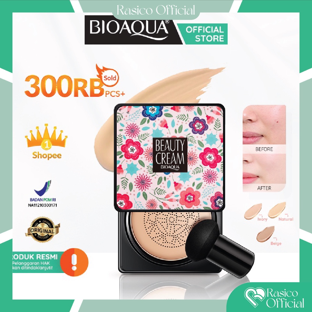 ♡ Rasico Official ♡ BIOAQUA BB Cushion Whitening Beauty Cream 20g - BB Cream - SUNISA CC Cushion