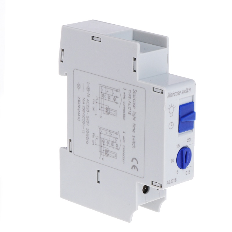 Btsg Switch Relay Elektronik 16A DIN Rail Stcase Untuk Koridor AF