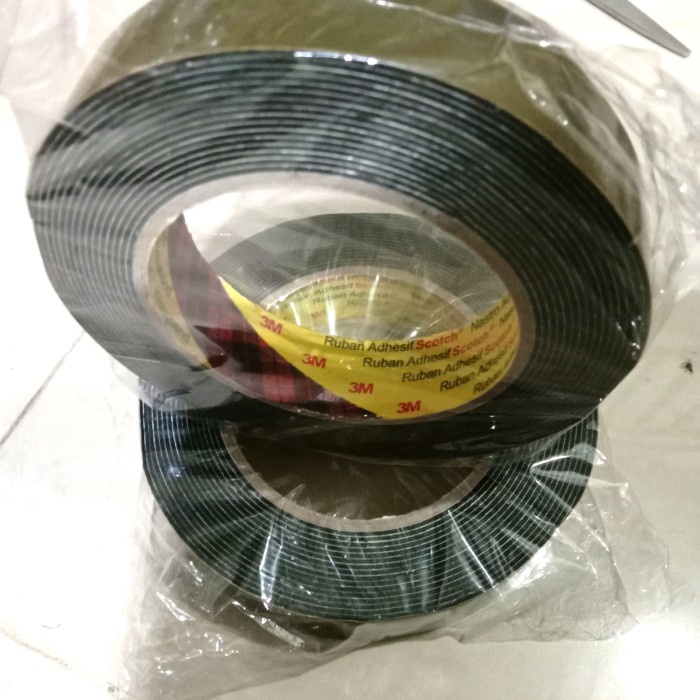 

Murah Double Tape Original 3M 24Mm Super Kuat Super Lengket Lem 3M Hitam Gilaa!!!