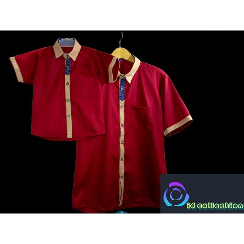 Kemeja pria koko-baju kemeja couple -ayah dan anak laki laki baju natal imlek toyobo premium terlari