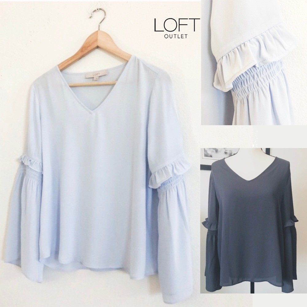 Blouse Wanita Lengan Duyung (LOFT103 RUFFLEBELL BL)-1