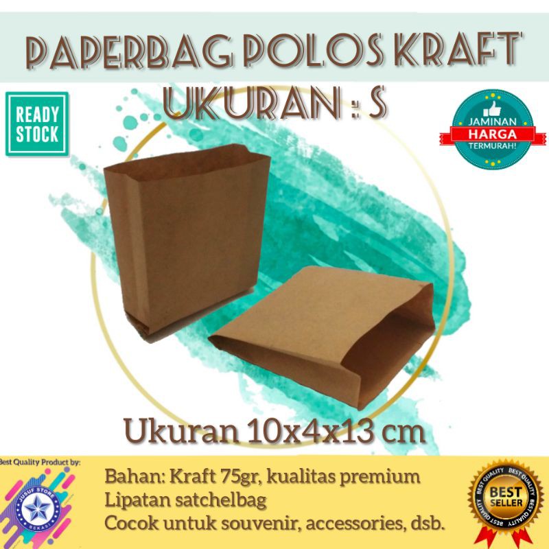 

RN Paperbag coklat polos ukuran S isi 100pcs