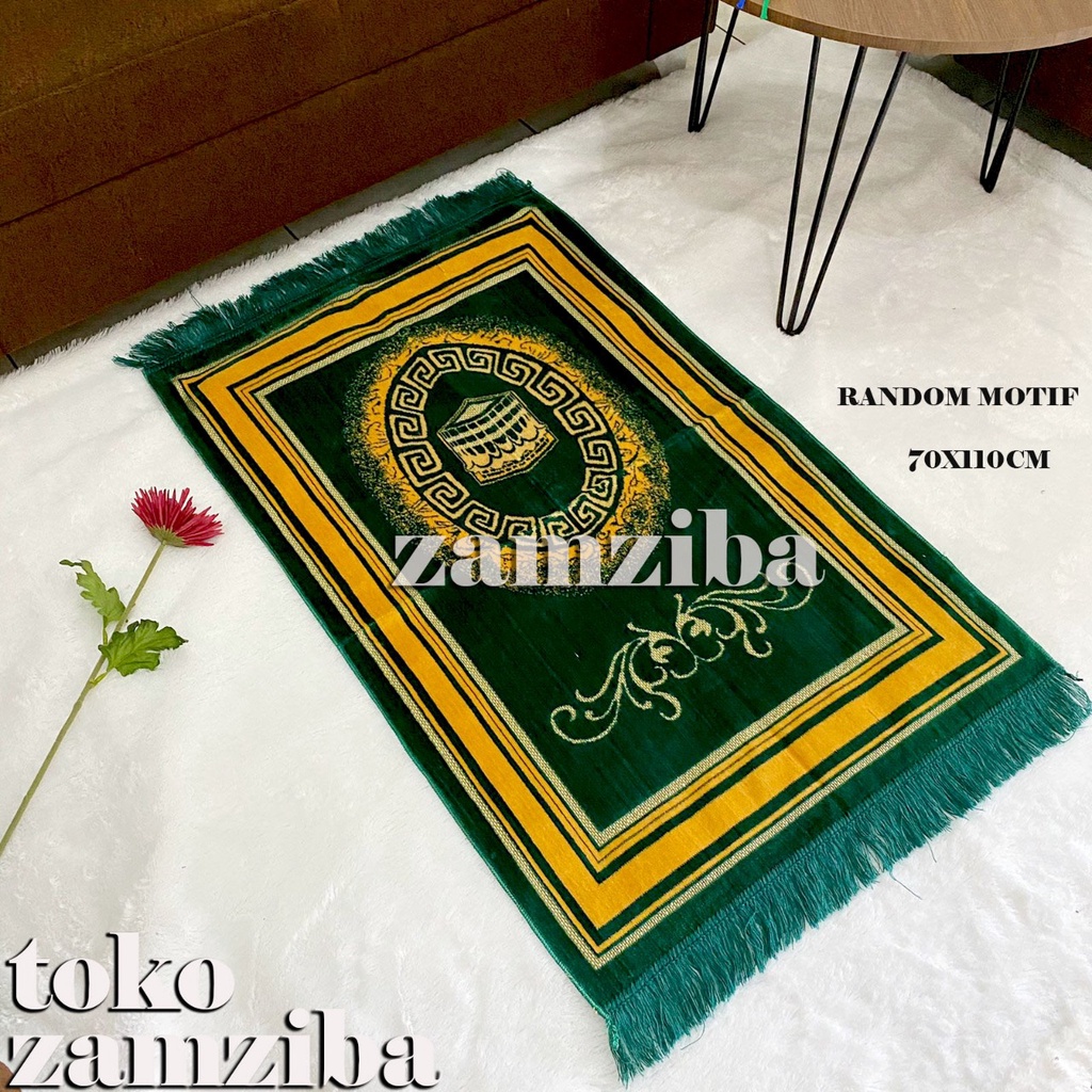 Sajadah Turki Turkey Jumbo Besar Bulu Tebal Motif 70 cmx110 cm By Zamziba Sajadah