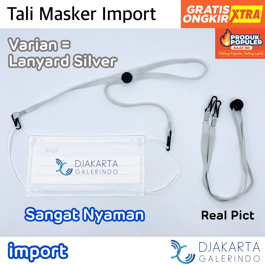 Tali Makser / Lanyard Masker / Gantungan Masker / Strap Masker / Kalung Masker Import