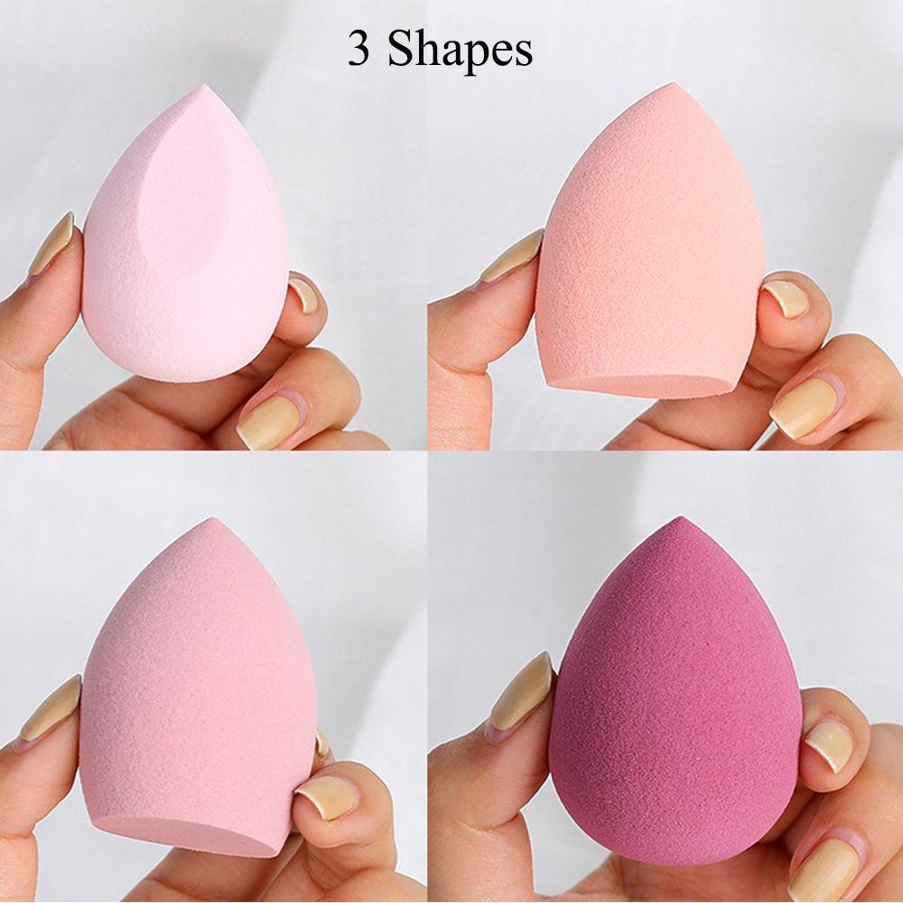 Suyo 4PCS Blender Spons Makeup Multi Bentuk Tetesan Air Multi Warna Foundation Powder Puff