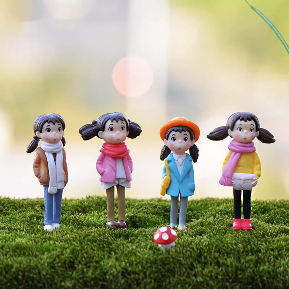 [Elegan] Miniatur Lucu DIY Rumah Boneka Mikro Lanskap Lumut Dekorasi Rumah PVC Peri Taman Patung