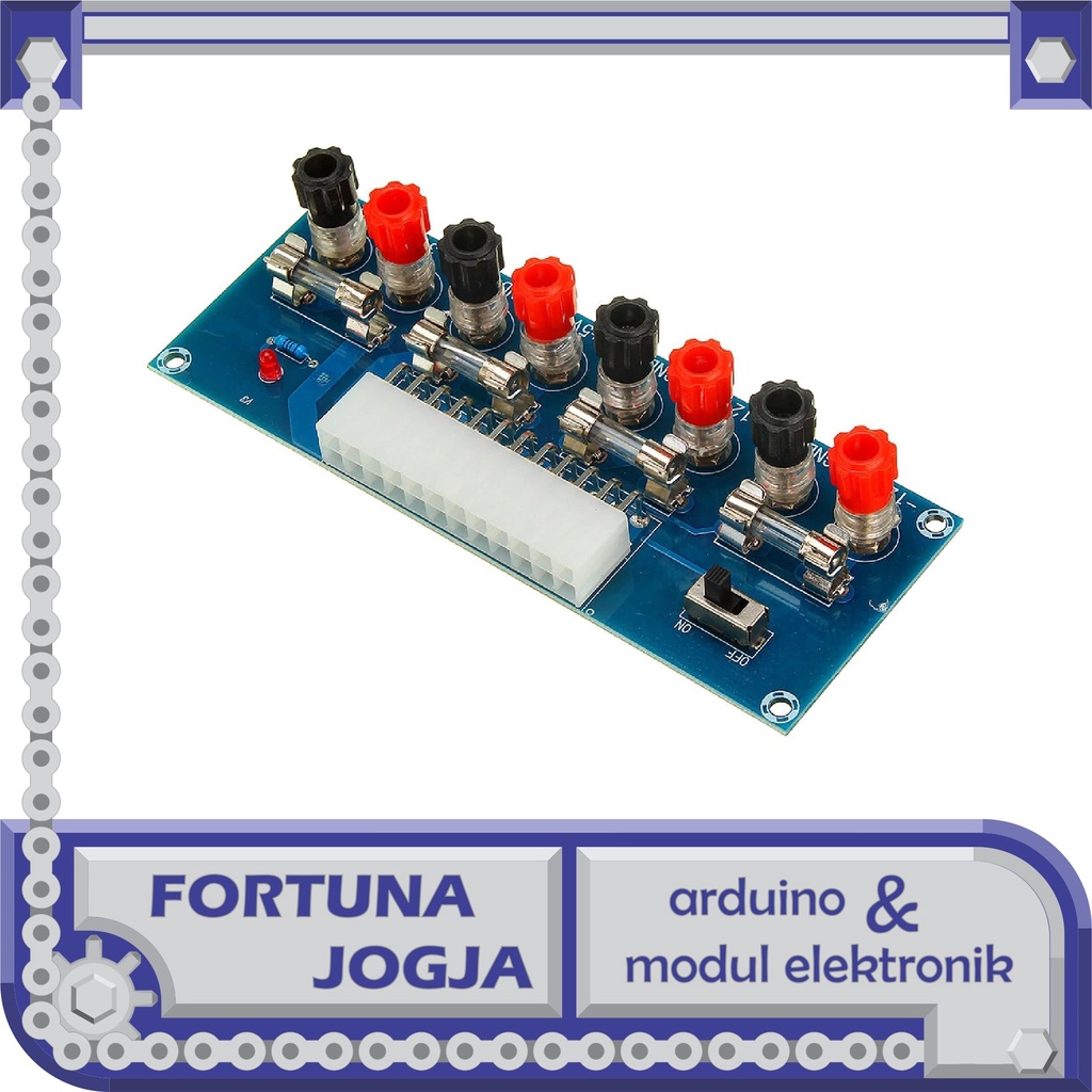 Modul Konverter Terminal Desktop Power Supply ATX 24 Pin XH-M229 Board