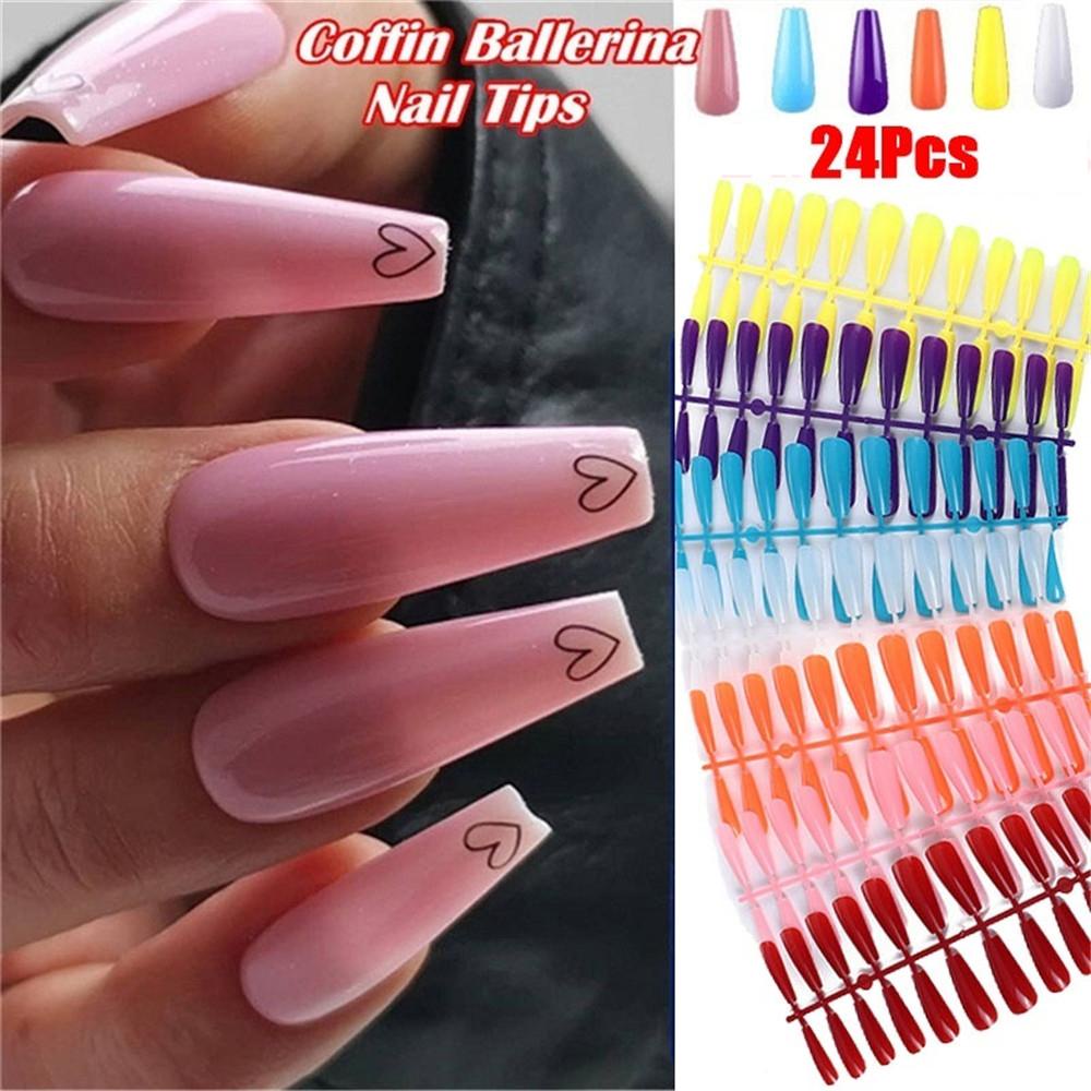 MXBEAUTY Alat Nail Art DIY Acrylic Artificial Reusable Manicure Full Cover Kuku Ekstensi