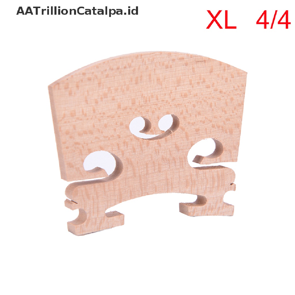 1pc Bridge Fiddle Biola Bahan Kayu Ukuran 1 / 4 1 / 2 3 / 4 4 / 4