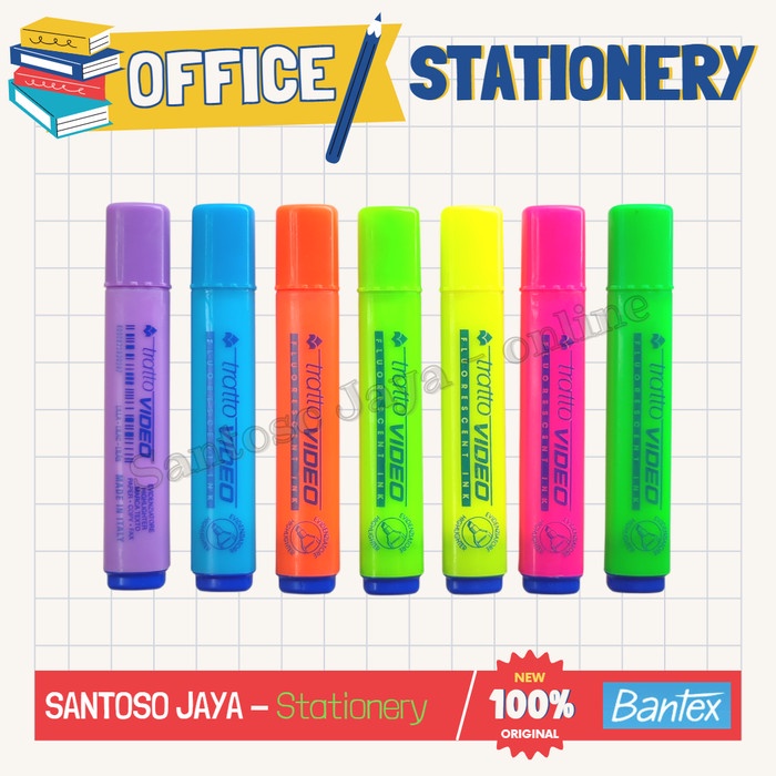 

Highlighter BANTEX Tratto VIDEO - Stabilo BANTEX Fluorescent Ink