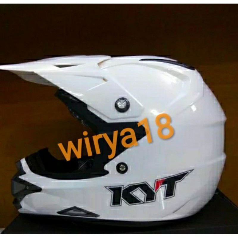 Helm kyt cross over solid white
