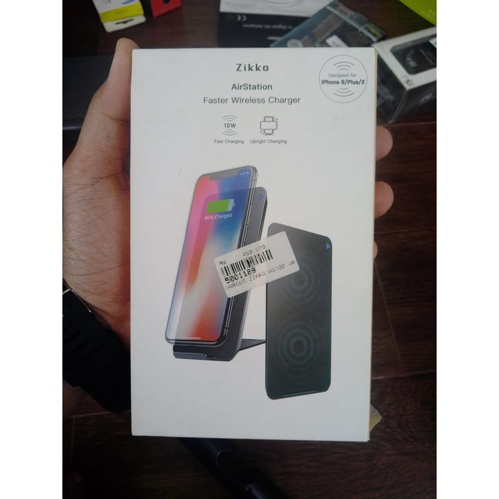 ZIKKO AIRSTATION FASTER WIRELESS CHARGER AS100 ORIGINAL AKSESORIS HP MURAH DISKON TERMURAH