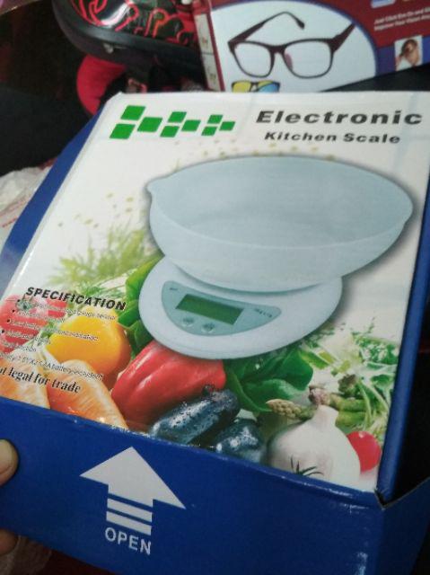 Timbangan Dapur Mangkok Dus Biru Electronic Kitchen Sale