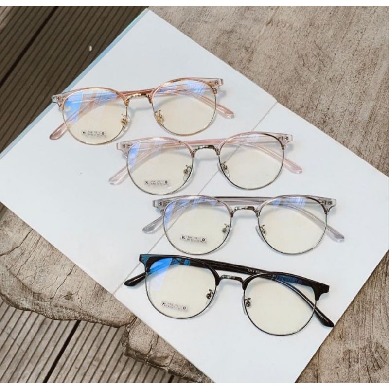 Flavia Eyewear - Kacamata Jackob Round Plastic (custom minus, photochromic, blueray, bluechromic dan photobrown)