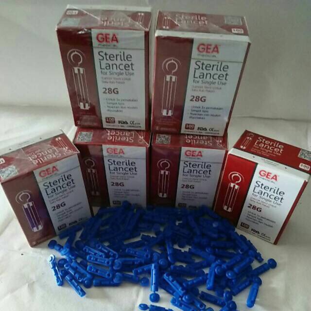 GEA Blood Lancet 28G isi 100