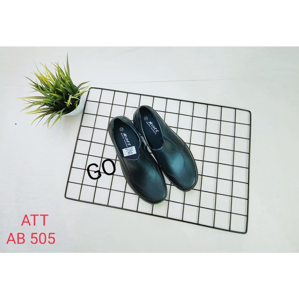 BB ATT AB 505 SEPATU SLOP PRIA Sepatu Formal Tanpa Tali Bahan Karet Nyaman Dan Ringan