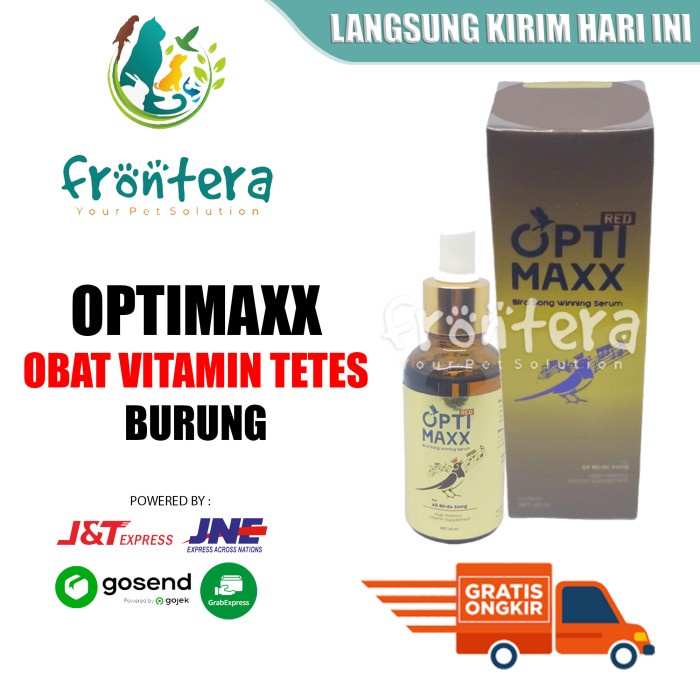 Vitamin Burung - Optimax Vitamin Anti Stress Penggacor Burung Lovebird Murai Kenari