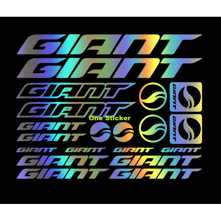 Ready Cutting Sticker Stiker Sepeda GIANT BIKE SET