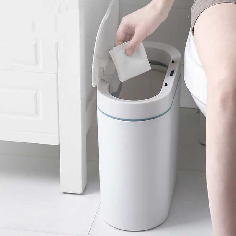 Wannafree Tempat Sampah Smart Trash Motion Sensor Dustbin 8L