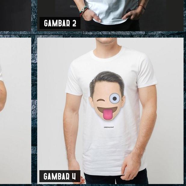 ✶ Hot Sale Kaos Greenlight Distro Emoji Ariel Noah ♞