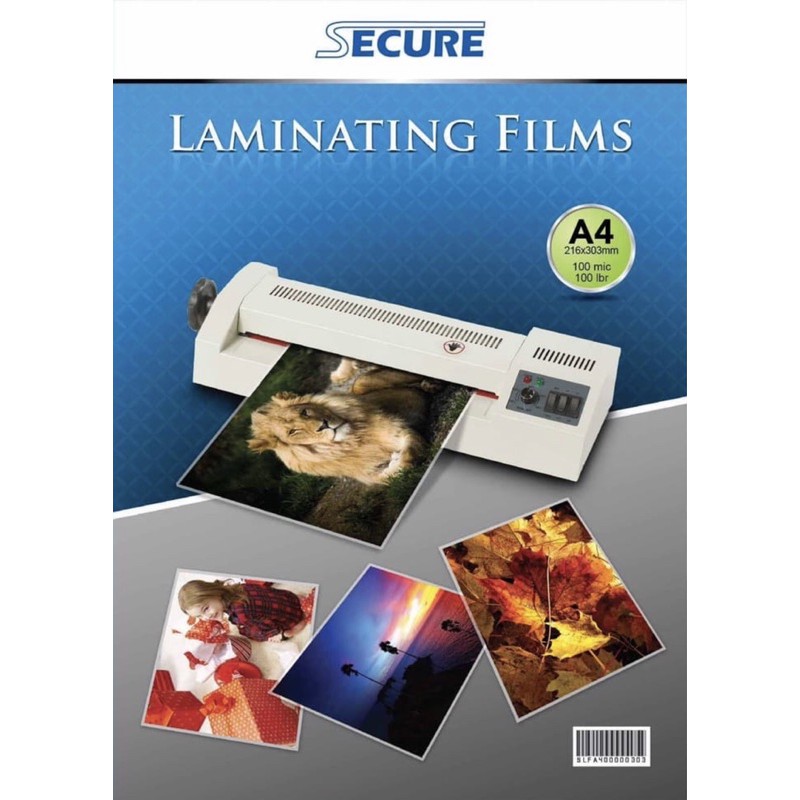 

Secure Laminating Films A4 isi 100 pcs / Plastik Laminating Film Secure A4