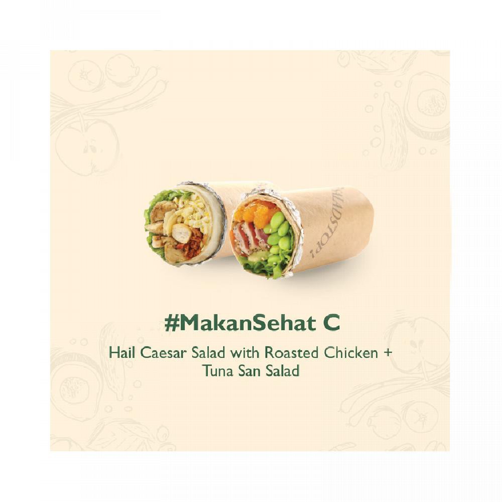 

SaladStop MakanSehatDiRumah C Wrap Paket untuk 2 orang