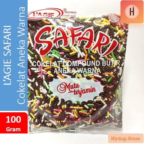 

Lagie Safari Mesis | Meses Cokelat Aneka Warna Compound Butir 100 Gram