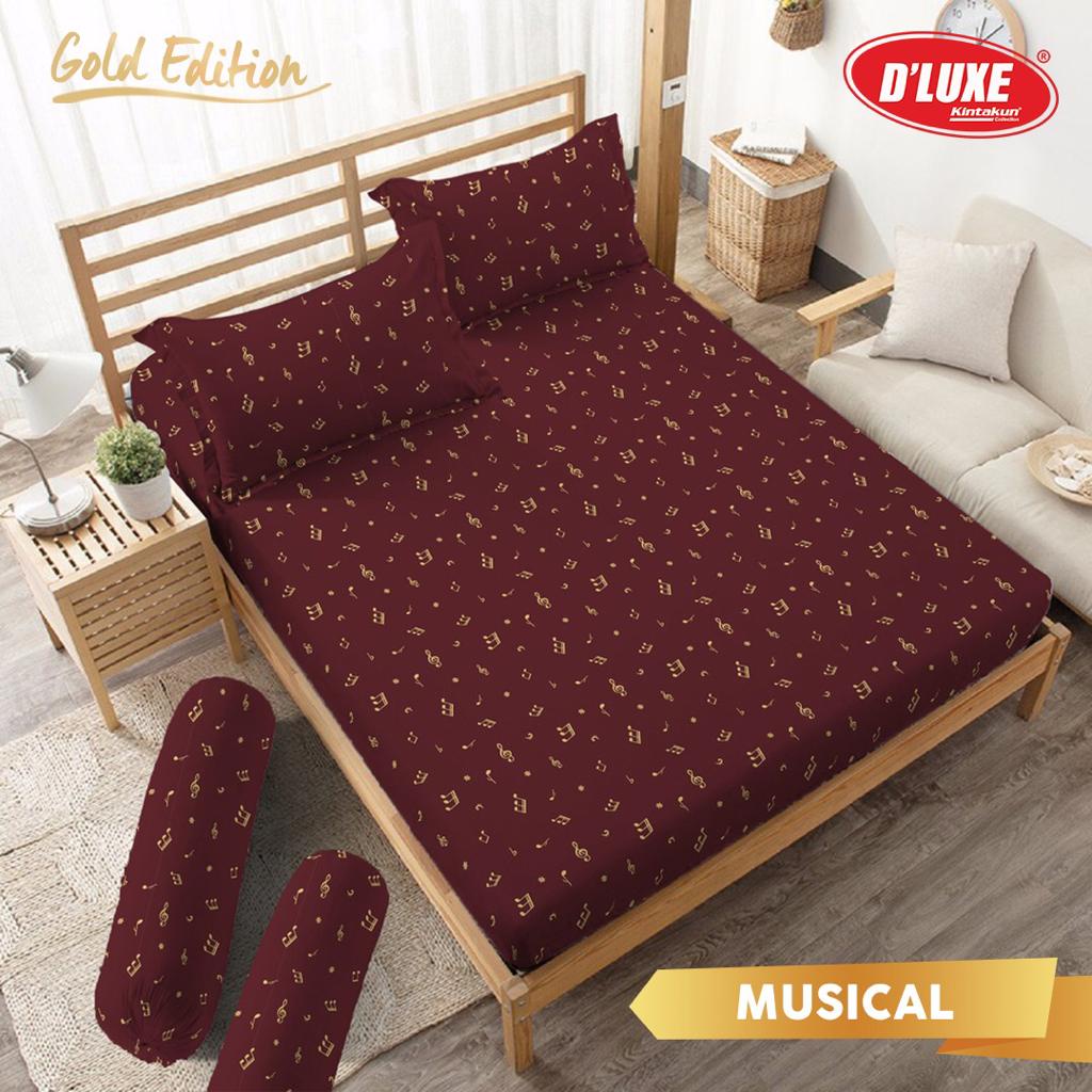 Sprei Kintakun Gold T30 (160x200) Flat Queen tinggi 30 Musical